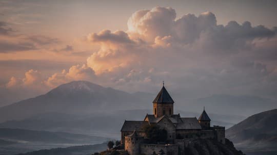 Mountain monastery from the photography archive